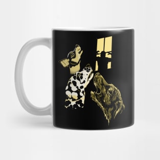 Three Dogs Window Mug